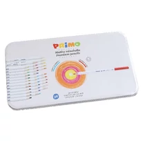 Színes ceruza PRIMO Minabella hatszögletű fémdobozos 36 darabos