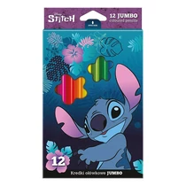 Színes ceruza COOLPACK Lilo és Stitch jumbo háromszögletű  12 darabos kék dobozos