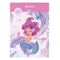 Színező könyv CREATIVE Sea mermaids 40 lapos