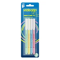 Szövegkiemelő ICO Videotip slim pasztell 4 darabos Szövegkiemelő ICO Videotip slim pasztell 4 darabos
