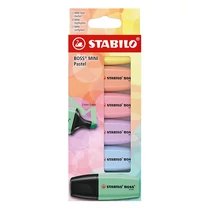 Szövegkiemelő STABILO Boss Mini Pastel 6 darabos Szövegkiemelő STABILO Boss Mini Pastel 6 darabos