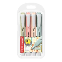 Szövegkiemelő STABILO Swing Cool Naturecolors 4 darabos Szövegkiemelő STABILO Swing Cool Naturecolors 4 darabos