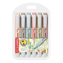 Szövegkiemelő STABILO Swing Cool Naturecolors 6 darabos Szövegkiemelő STABILO Swing Cool Naturecolors 6 darabos