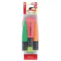 Szövegkiemelő STABILO neon 4 darabos Szövegkiemelő STABILO neon 4 darabos