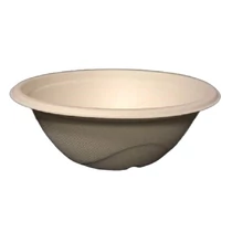 Levesestál eldobható papír KOMP cukornád lebomló 750 ml natúr 50 darabos