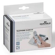 Tisztítókendő DURABLE telefonhoz nedves 50 darabos