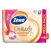 Toalettpapír ZEWA Deluxe 3 rétegű 24 tekercses Cashmere Peach Toalettpapír ZEWA Deluxe 3 rétegű 24 tekercses Cashmere Peach