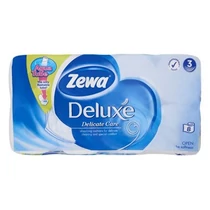 Toalettpapír ZEWA Deluxe 3 rétegű 8 tekercses Pure White Toalettpapír ZEWA Deluxe 3 rétegű 8 tekercses Pure White