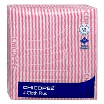 Törlőkendő konyhai CHICOPEE J-Cloth Plus eldobható 34 x 36 cm piros 50 darabos