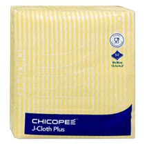 Törlőkendő konyhai CHICOPEE J-Cloth Plus eldobható 34 x 36 cm sárga 50 darabos