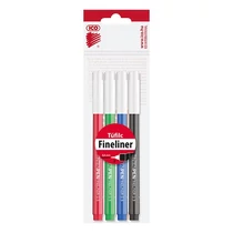 Tűfilc ICO TintenPen átlátszó kupakkal 0,5mm 4 darabos