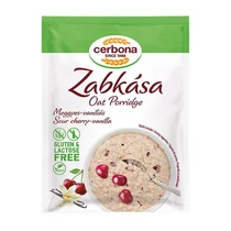 Zabkása CERBONA meggyel és vaníliával gluténmentes 50 g Zabkása CERBONA meggyel és vaníliával gluténmentes 50 g
