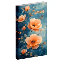 Zsebnaptár REALSYSTEM Flexi álló fehér lapos Szirmok 2026. Zsebnaptár REALSYSTEM Flexi álló fehér lapos Szirmok 2026.