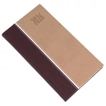 Zsebnaptár REALSYSTEM Kensington fekvő fehér lapos barna 2026. Zsebnaptár REALSYSTEM Kensington fekvő fehér lapos barna 2026.