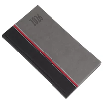 Zsebnaptár REALSYSTEM Kensington fekvő fehér lapos szürke 2026. Zsebnaptár REALSYSTEM Kensington fekvő fehér lapos szürke 2026.