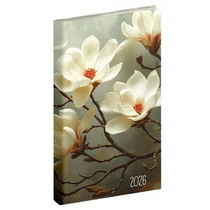 Zsebnaptár REALSYSTEM Picture álló fehér lapos Magnólia 2026. Zsebnaptár REALSYSTEM Picture álló fehér lapos Magnólia 2026.