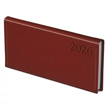 Zsebnaptár TOPTIMER Traditional T030 fekvő fehér lapos bordó 2026. Zsebnaptár TOPTIMER Traditional T030 fekvő fehér lapos bordó 2026.