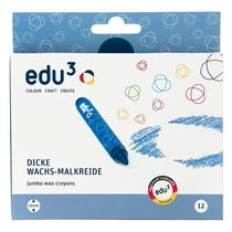 Zsírkréta EDU3 jumbo kerek hegyezett 12 színű Zsírkréta EDU3 jumbo kerek hegyezett 12 színű