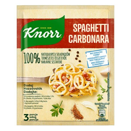 Ételalap KNORR 100% Természetes Carbonara spagetti 42g