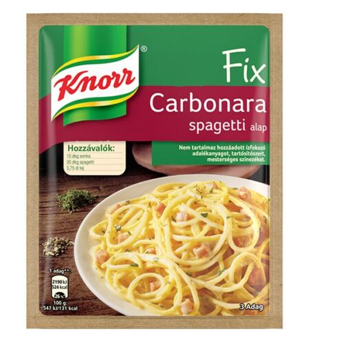 Ételalap KNORR Fix Carbonara spagetti 36g