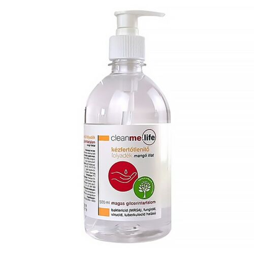 Kézfertőtlenítő folyadék CLEANME.LIFE pumpás mangó 500 ml