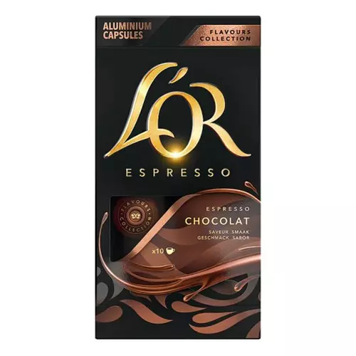 Kávékapszula L`OR Nespresso Chocolat csokoládé ízű 10 kapszula/doboz