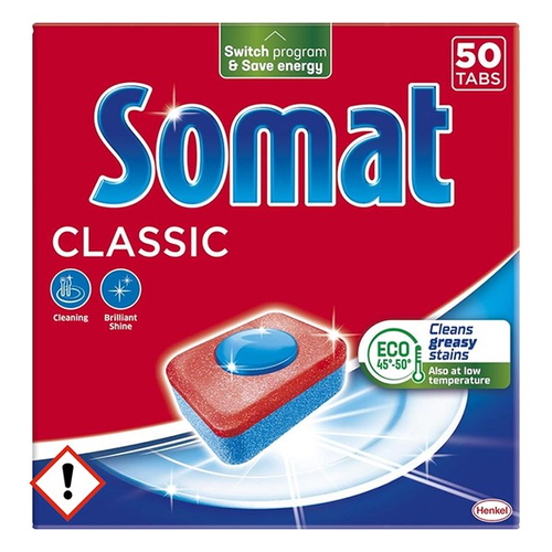 Mosogatógép tabletta SOMAT Classic 50 darab/doboz