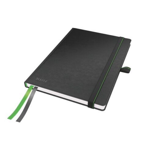 Jegyzetfüzet LEITZ Complete A/5 80 lapos vonalas fekete