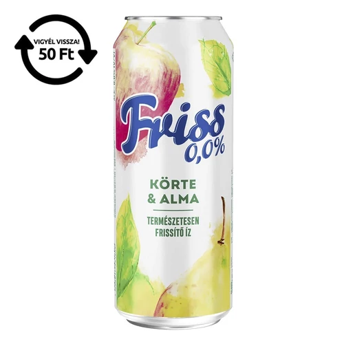 Alkoholmentes sör BORSODI Friss körte-alma 0,0% 500 ml DRS