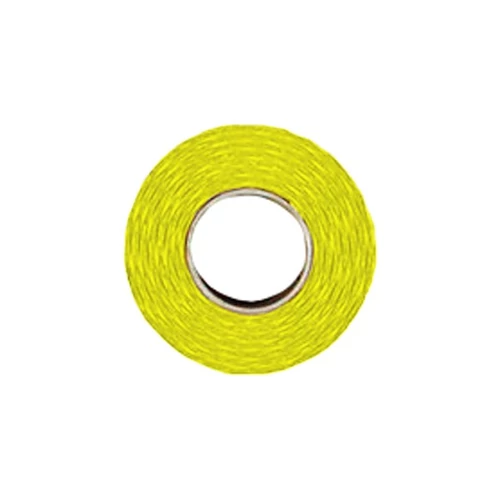 Árazószalag FORTUNA 25x16 mm perforált sárga 10 tekercs/csomag