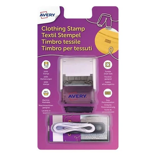 Textilbélyegző AVERY 288 karakter