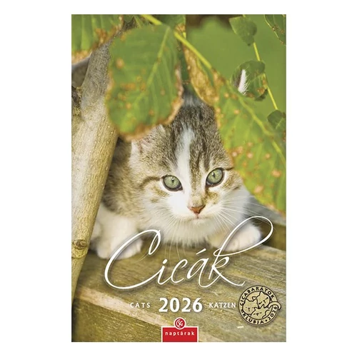 Falinaptár CSG 210x320mm álló Cicák 2026.