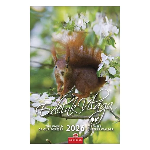 Falinaptár CSG 210x320mm álló Erdeink világa 2026.