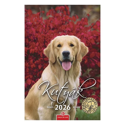 Falinaptár CSG 210x320mm álló Kutyák 2026.