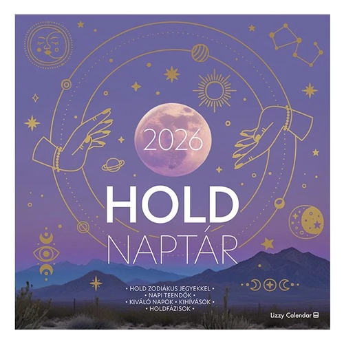 Falinaptár LIZZY CARD 300x600mm álló Hold asztrológiai 2026.