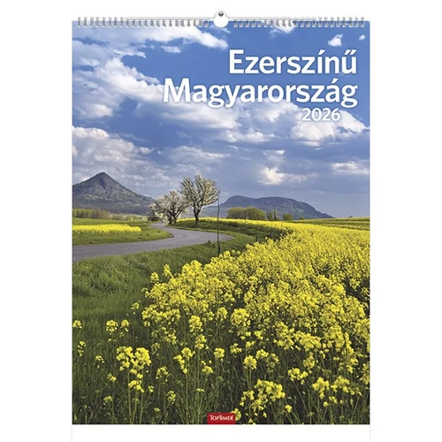 Falinaptár TOPTIMER T093 310x420mm álló Ezerszínű Magyarország 2026.