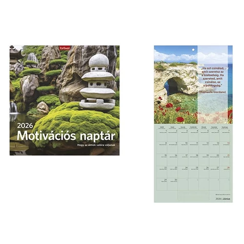 Falinaptár TOPTIMER T098 290x580mm álló Motivációs 2026.