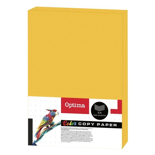 Fénymásolópapír színes OPTIMA A/4 75 g neon narancssárga 500 ív/csomag