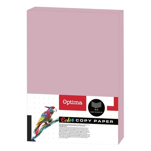 Fénymásolópapír színes OPTIMA A/4 80 g pasztell pink 500 ív/csomag