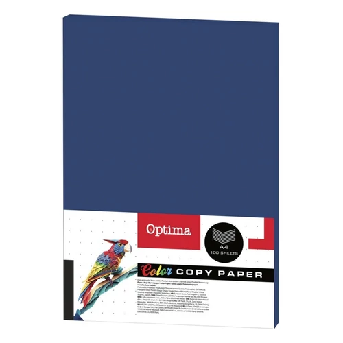 Fénymásolópapír színes OPTIMA A/4 80 g sötétkék 100 ív/csomag