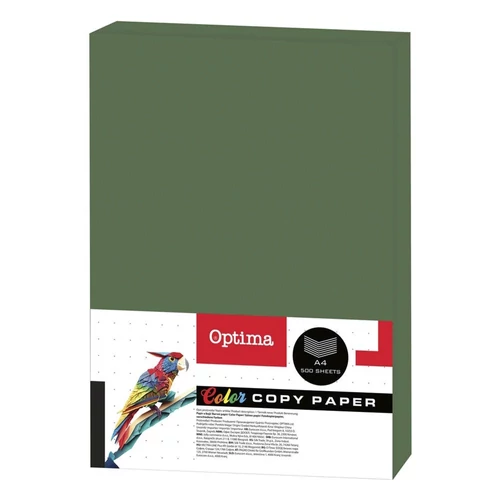 Fénymásolópapír színes OPTIMA A/4 80 g sötétzöld 500 ív/csomag