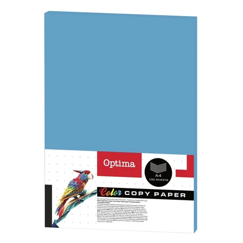 Fénymásolópapír színes OPTIMA A/4 80 g türkiz 100 ív/csomag