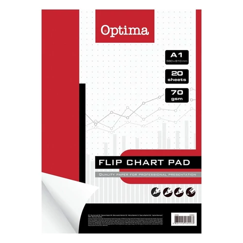 Flipchart papír OPTIMA sima 58x81cm 20 lap 70 gr