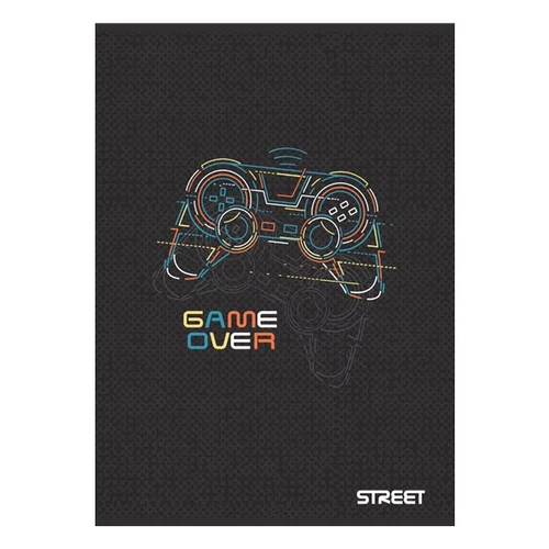 Füzet kockás STREET A/4 54 lapos Gaming