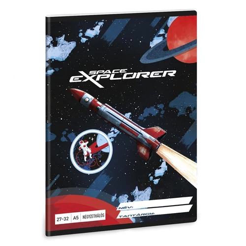 Füzet kockás ARS UNA A/5 32 lapos 27-32 Space Explorer
