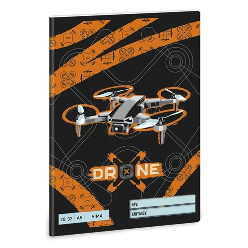 Füzet sima ARS UNA A/5 32 lapos 20-32 Drone X