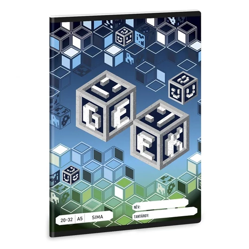 Füzet sima ARS UNA A/5 32 lapos 20-32 Geek 5539