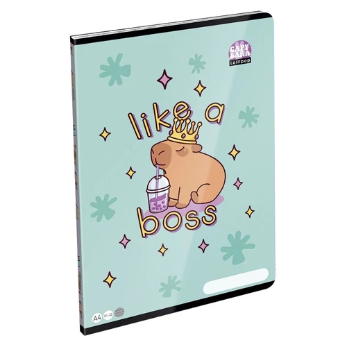 Füzet vonalas LIZZYSULI A/4 32 lapos 81-32 Lollipop Capybara