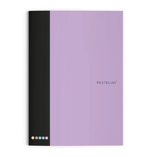 Füzet vonalas PASTELINI 444 A/4 40 lapos extra kapcsos lila