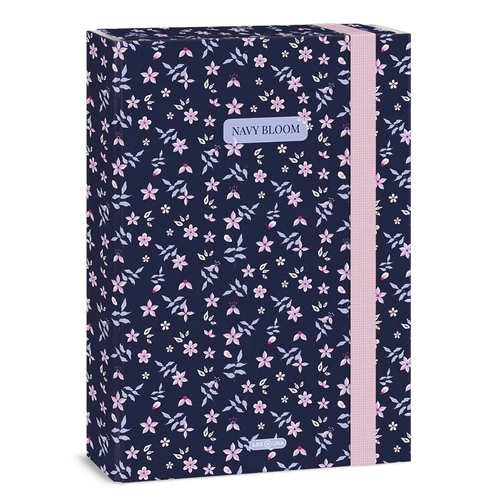 Füzetbox ARS UNA A/4 Navy Bloom